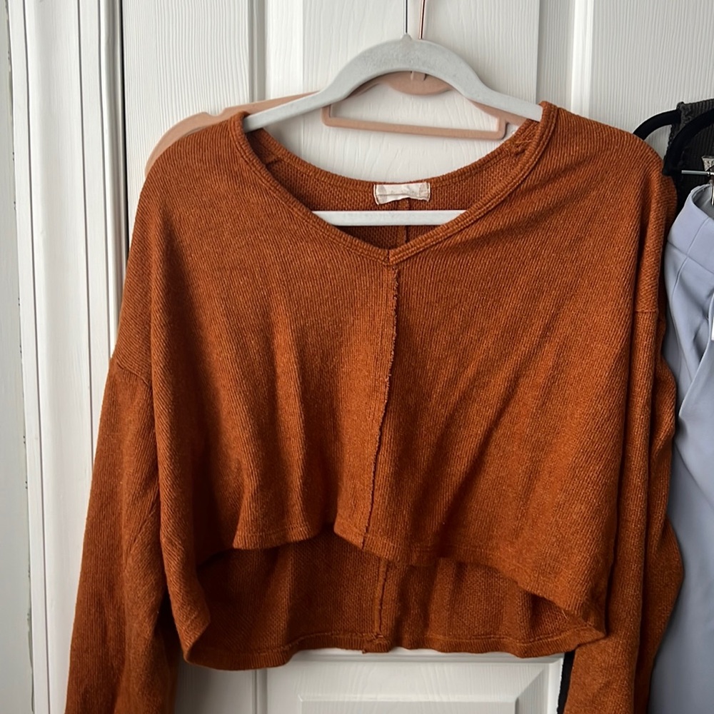 Altar’d state dark orange knit 🧶 sweater